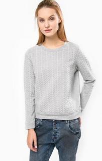 Серый хлопковый свитшот Mustang