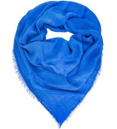 Синий платок с бахромой Eleganzza