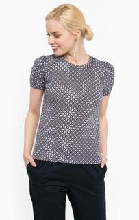 Хлопковый джемпер с короткими рукавами Stefanel