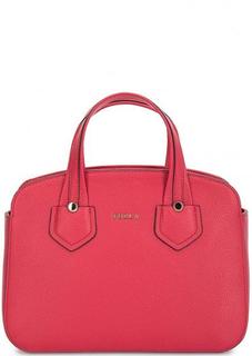 Красная кожаная сумка Furla