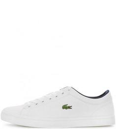 Белые летние кеды Lacoste