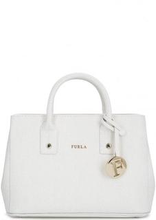 Кожаная сумка с короткими ручками и плечевым ремнем Furla