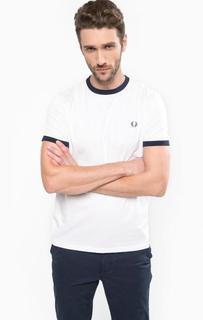 Хлопковая футболка с круглым вырезом Fred Perry