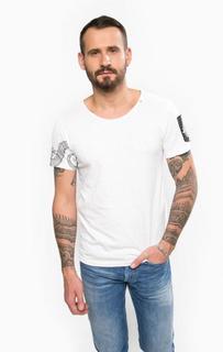 Хлопковая футболка с круглым вырезом Replay