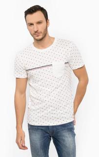 Белая футболка из хлопка Tom Tailor Denim