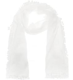 Белый хлопковый шарф Kocca