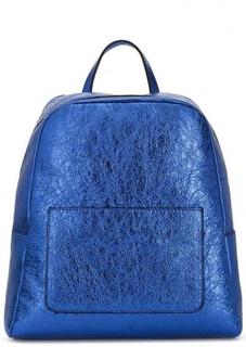 Синий кожаный рюкзак с узкими лямками Gianni Chiarini