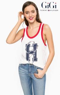 Удлиненная майка из хлопка Tommy Hilfiger
