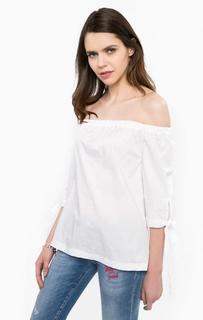 Хлопковая блуза с короткими рукавами Kocca