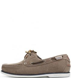 Кожаные топсайдеры с контастной строчкой Wrangler