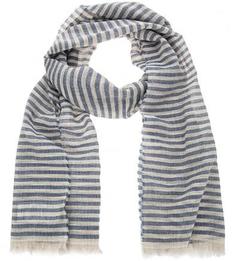 Синий шарф в полоску Kocca
