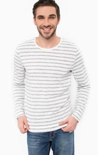 Хлопковый джемпер в полоску Mustang