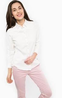 Джинсовая рубашка молочного цвета на кнопках Wrangler