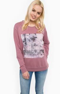 Сиреневый свитшот с принтом Mustang