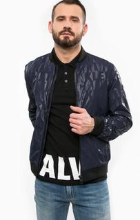 Синяя ветровка на молнии Calvin Klein Jeans