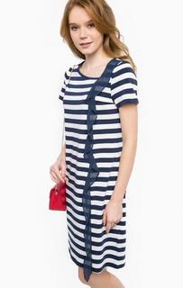 Платье-футболка из хлопка с воланом Liu Jo