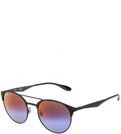 Очки с матовой оправой черного цвета Ray Ban