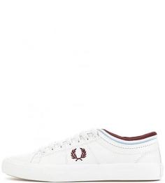 Кожаные кеды белого цвета Fred Perry