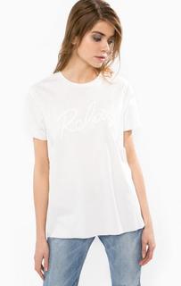 Хлопковая футболка оверсайз Diesel