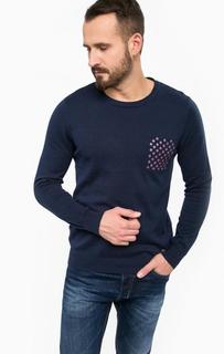 Хлопковый джемпер с нагрудным карманом Gaudi