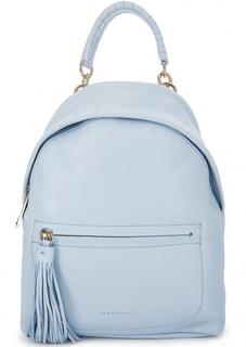 Голубой кожаный рюкзак Coccinelle
