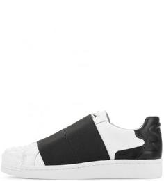 Кожаные кеды с фактурным мысом Ash