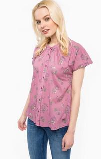 Рубашка из хлопка с цветочным принтом Mustang