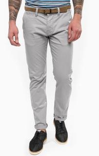 Серые брюки чиносы из хлопка Tom Tailor