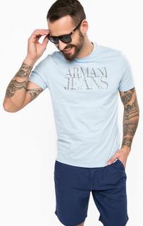 Хлопковая футболка с принтом Armani Jeans