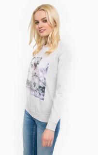 Свитшот из хлопка с принтом Mustang