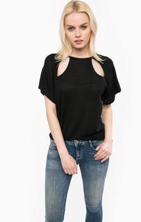 Футболка из вискозы оригинального кроя Mavi