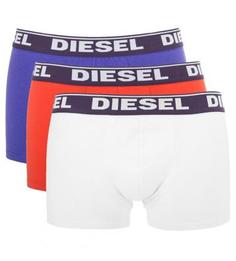 Комплект из трех хлопковых трусов-боксеров Diesel
