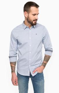 Приталенная рубашка в мелкую клетку Hilfiger Denim