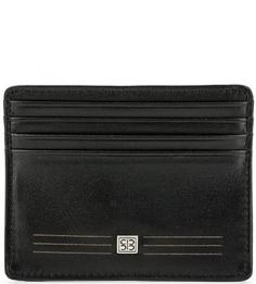 Черная кожаная визитница Sergio Belotti