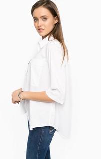 Белая рубашка с накладными карманами Armani Jeans