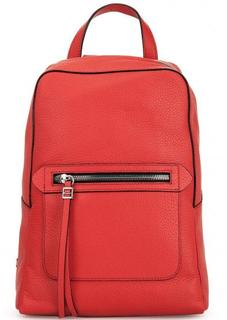 Кожаный красный рюкзак на молнии Gianni Chiarini