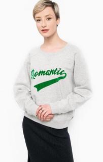 Серый свитшот с контрастным принтом Scotch&Soda