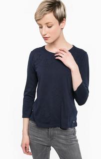 Синяя футболка из хлопка Tom Tailor Denim