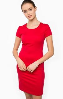 Красное платье-футляр с вырезом на спине Armani Jeans