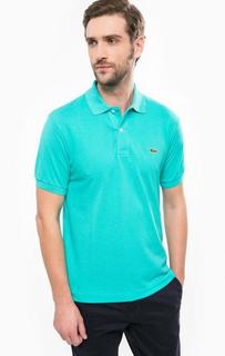 Футболка поло бирюзового цвета Lacoste