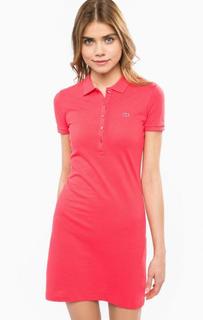 Короткое платье цвета фуксии Lacoste