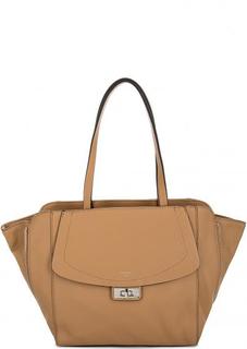 Коричневая сумка с длинными ручками Guess