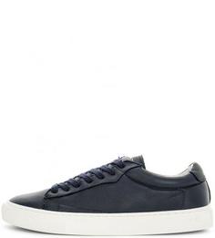 Синие кожаные кеды Gant