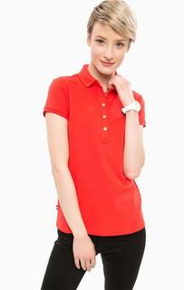 Красная хлопковая футболка поло U.S. Polo Assn.