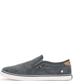 Синие текстильные слипоны Wrangler