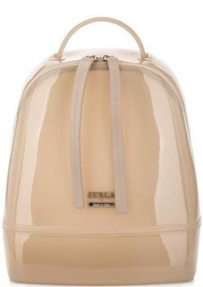 Бежевый рюкзак с одним отделом на молнии Furla