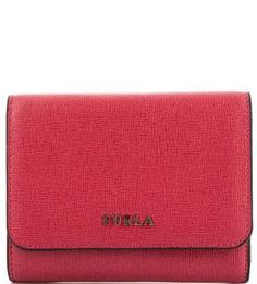 Красный кошелек из сафьяновой кожи Furla