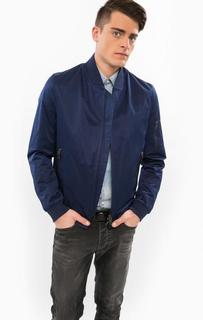 Синяя куртка-бомбер на молнии Drykorn