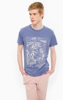 Синяя футболка с круглым вырезом Pepe Jeans