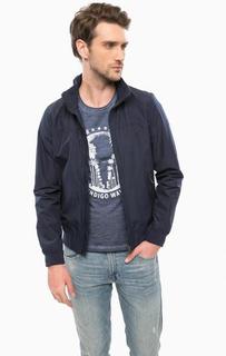 Синяя куртка с воротником-стойкой Wrangler